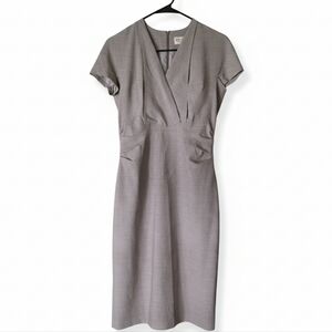 MM Lafleur Elegant Taupe Midi Dress